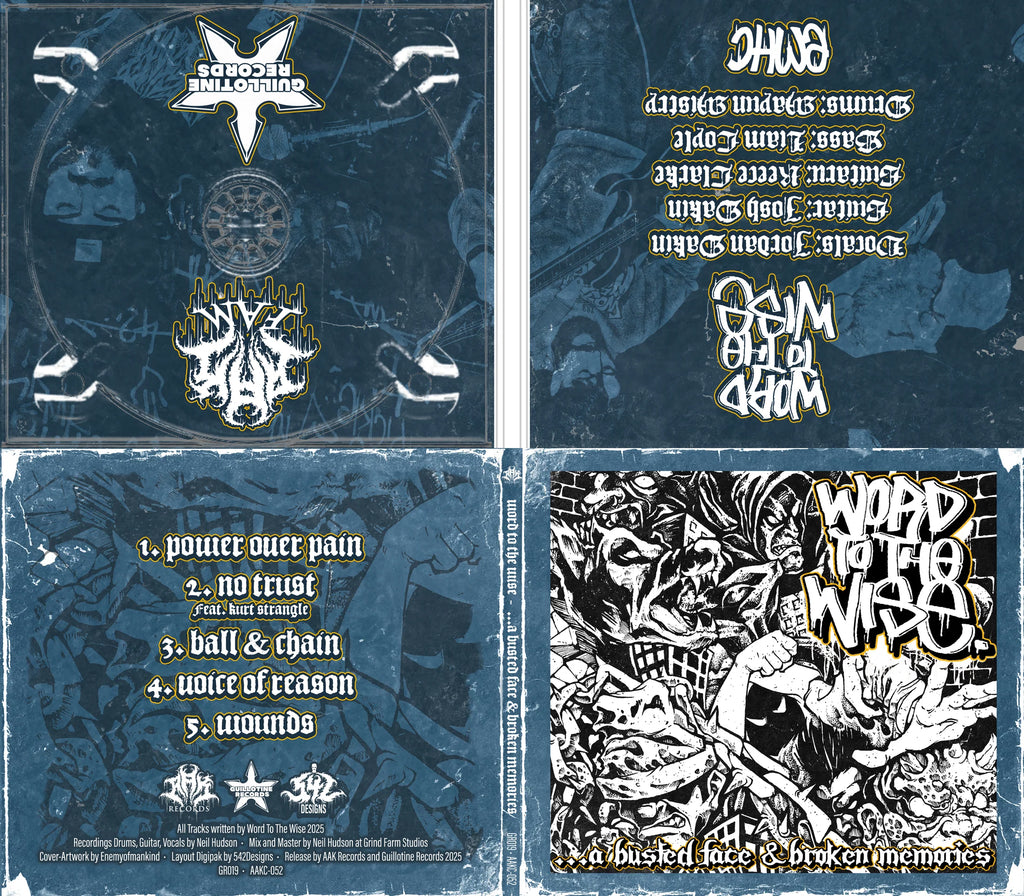 WORD TO THE WISE - "A BUSTED FACE & BROKEN MEMORIES" CD image 1