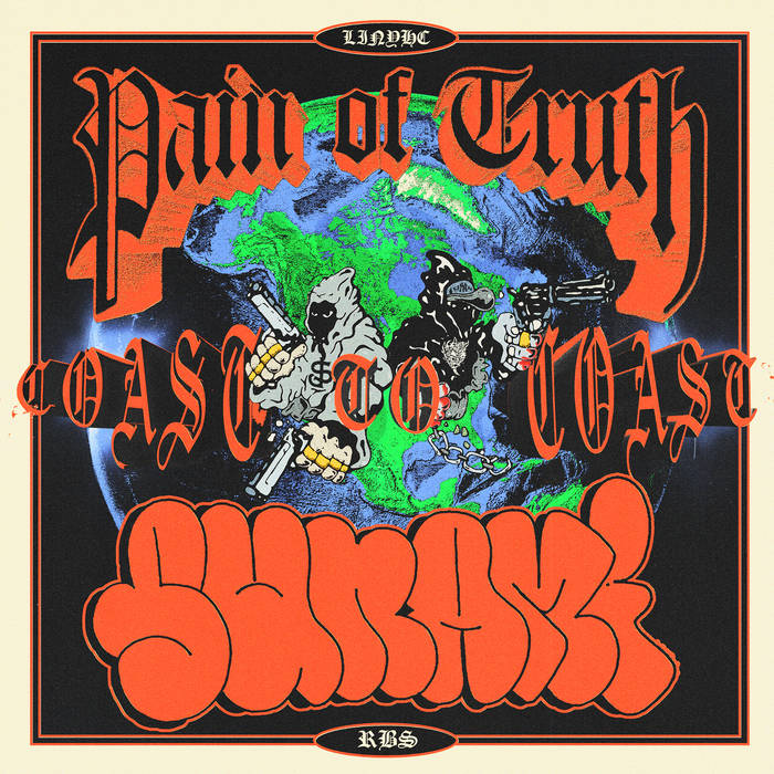 PAIN OF TRUTH / SUNAMI - "COAST TO COAST" SPLIT CD (PRE ORDER) image 0